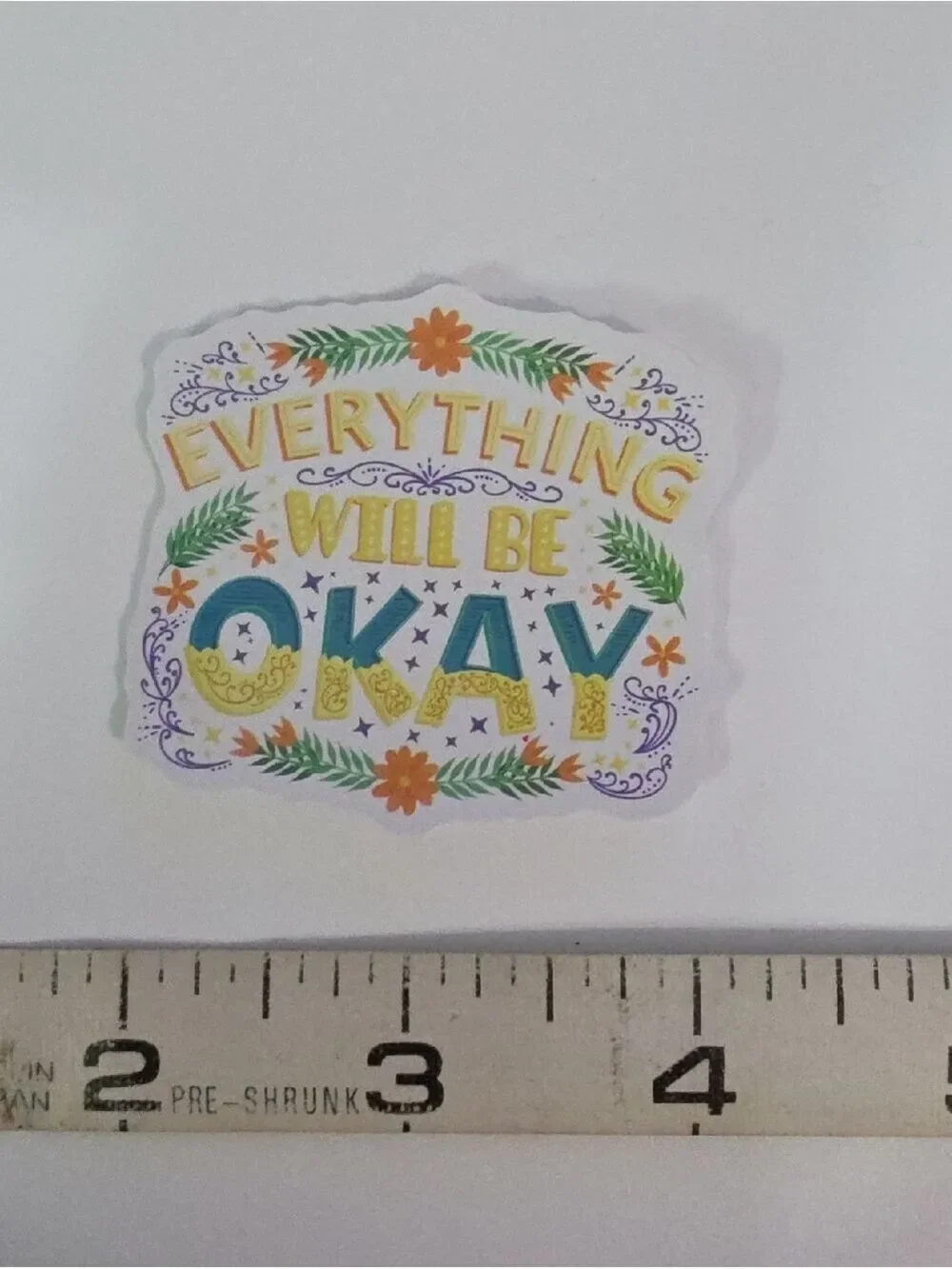 Colorful Inspirational Sticker Set - Rainbow Affirmations - Lot Of 8